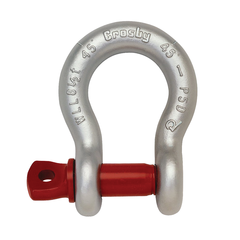 Grillete lira Crosby grado 6 con pasador cabeza plana G-209 Screw Pin Anchor Shackle Crosby G-209