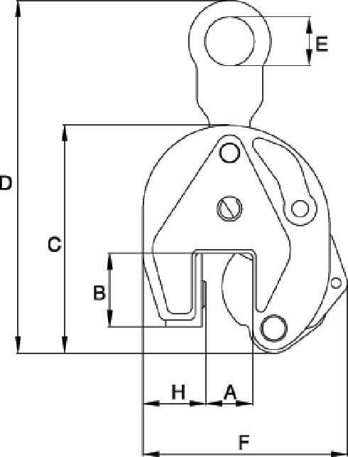 Croquis garras Crosby IP10