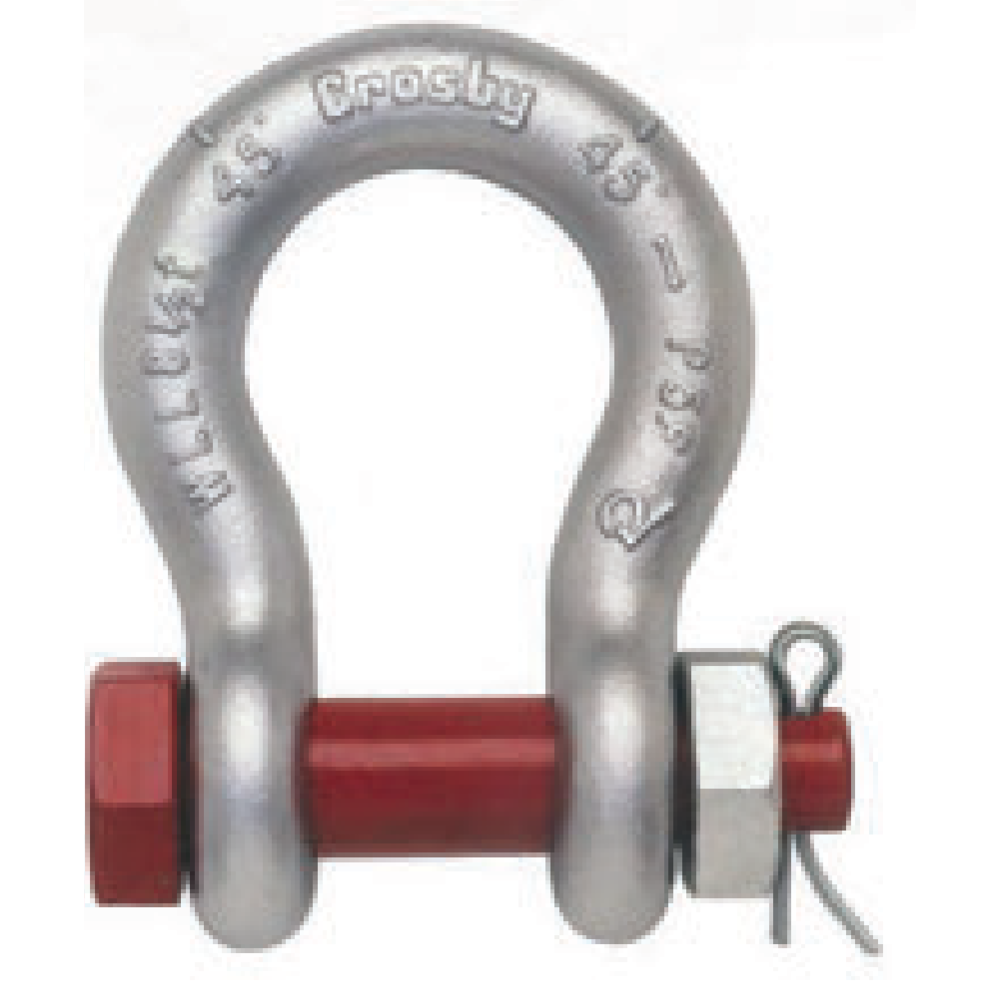 Grillete lira Crosby grado 6 con pasador tuerca G-2130