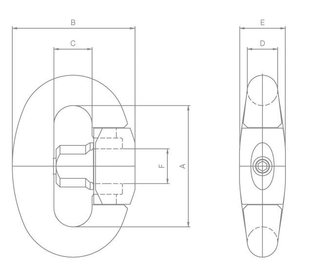 Croquis eslabón rápido de unión Nemag Croquis eslabón rápido de unión Nemag