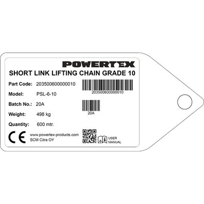 Cadena de elevación POWERTEX 