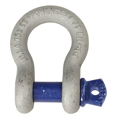 Grillete lira grado 6 con pasador cabeza plana Powertex
