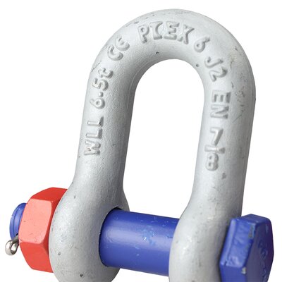 Grillete recto grado 6 con pasador tuerca Powertex