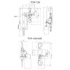 Croquis polipastos Red Rooster TCR-125 y TCR-250/500
