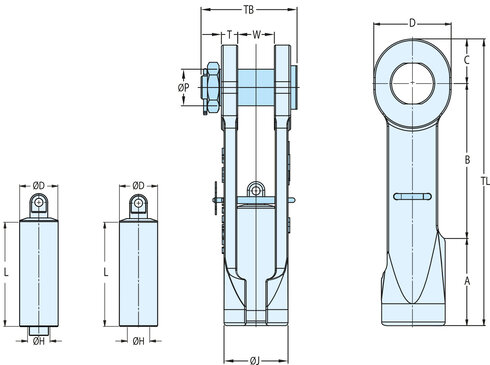 Croquis TERMINAL SCS super reeve con tuerca