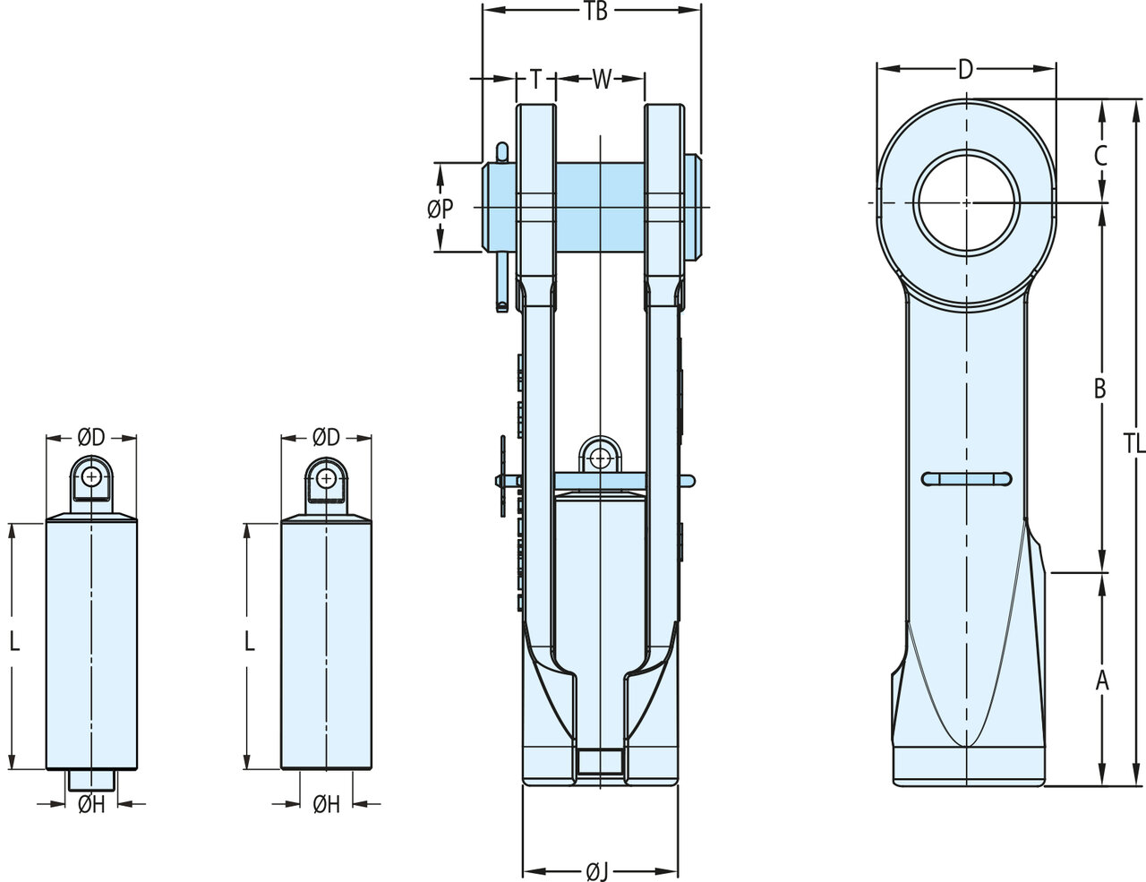 Croquis TERMINAL SCS para cables con pin - Super reeve Ropeblock Croquis TERMINAL SCS para cables con pin - Super reeve Ropeblock