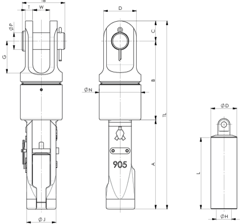 Croquis Ropeblock SCS-SW