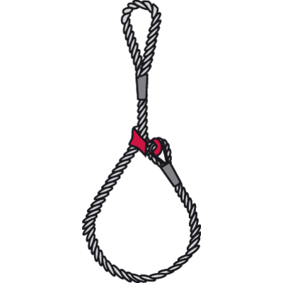 Eslinga cable 1 ramal ahorcado con acortador - modelo 10