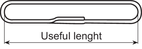 Eslinga poliester planas sin fin - longitud útil