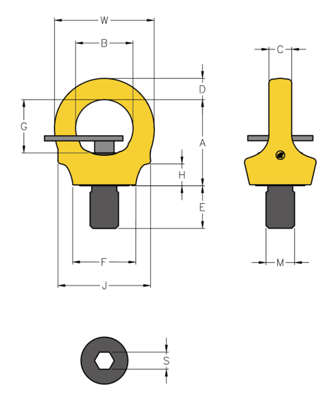 Croquis cáncamo Yoke 8-291K