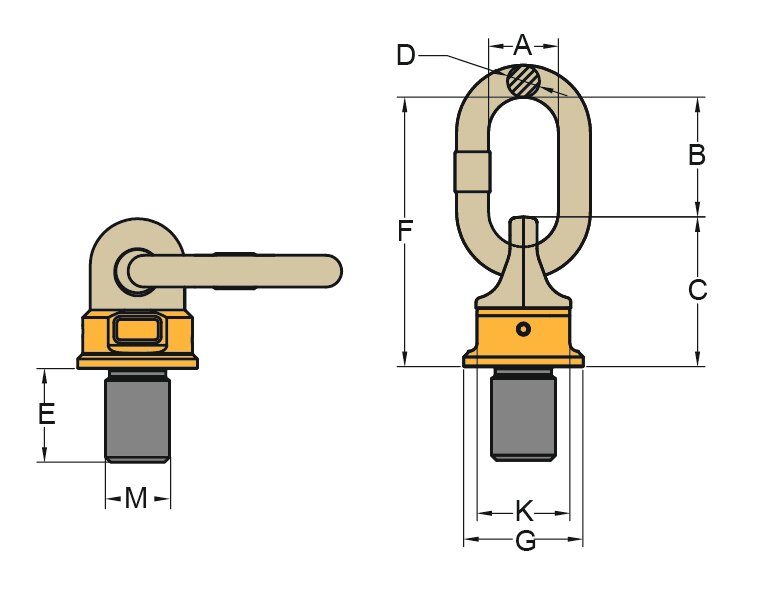 Croquis cáncamos roscados Yoke 8-251 (Super point) Croquis cáncamos Yoke 8-251