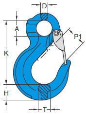 Croquis gancho de ojo YOKE X-044/S Croquis gancho YOKE X-044/S
