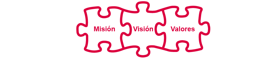 Rompecabezas con misión, visión y valores
