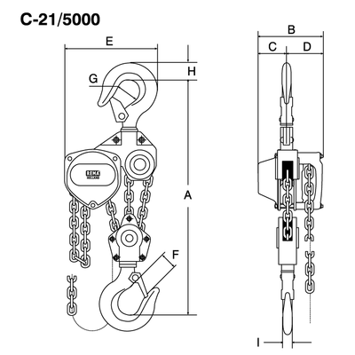 Polipasto de cadena manual Elephant C-21